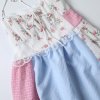 Floral patchwork lace backless hanging neck dress for women